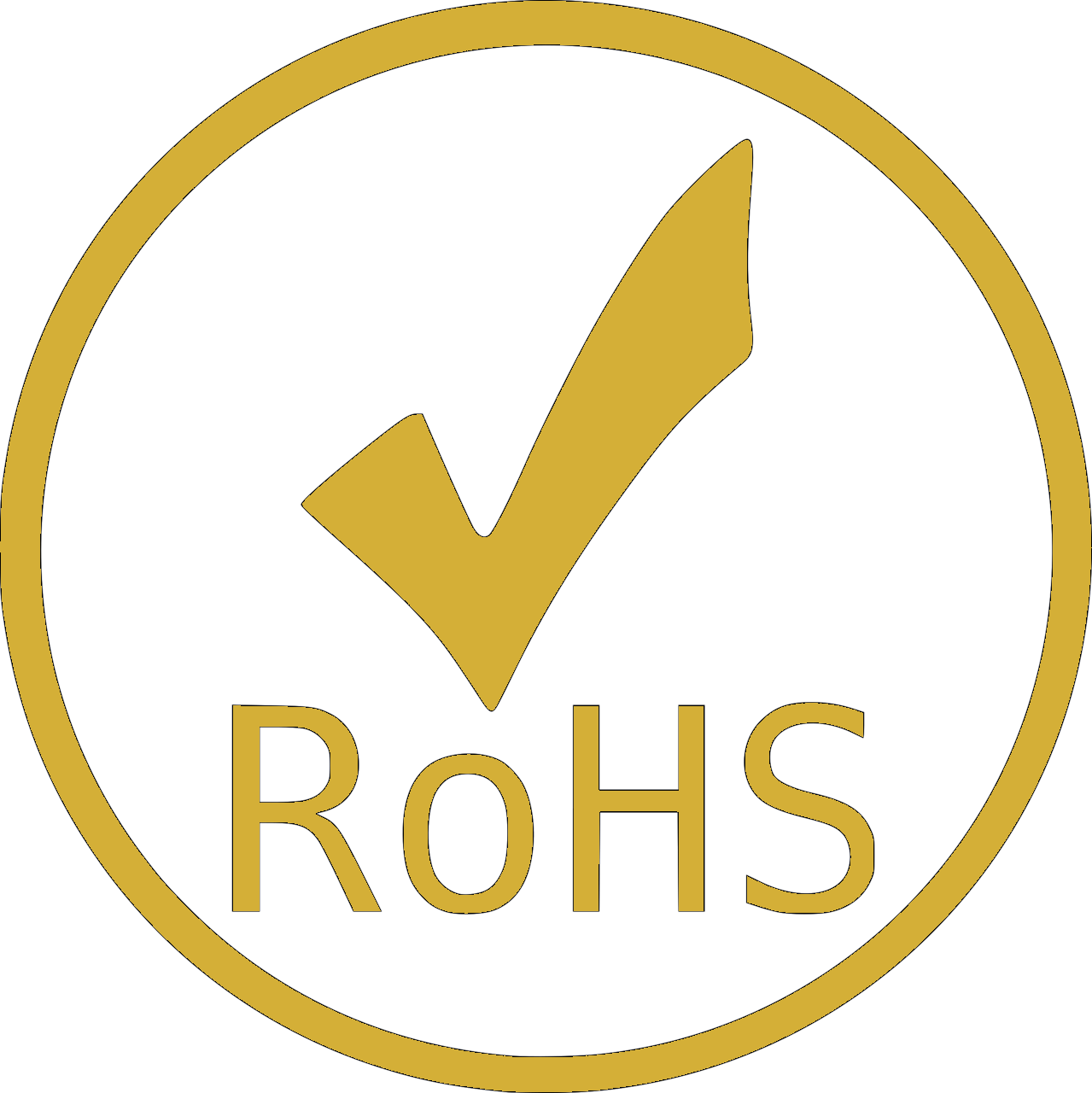 RoHS gold cutout