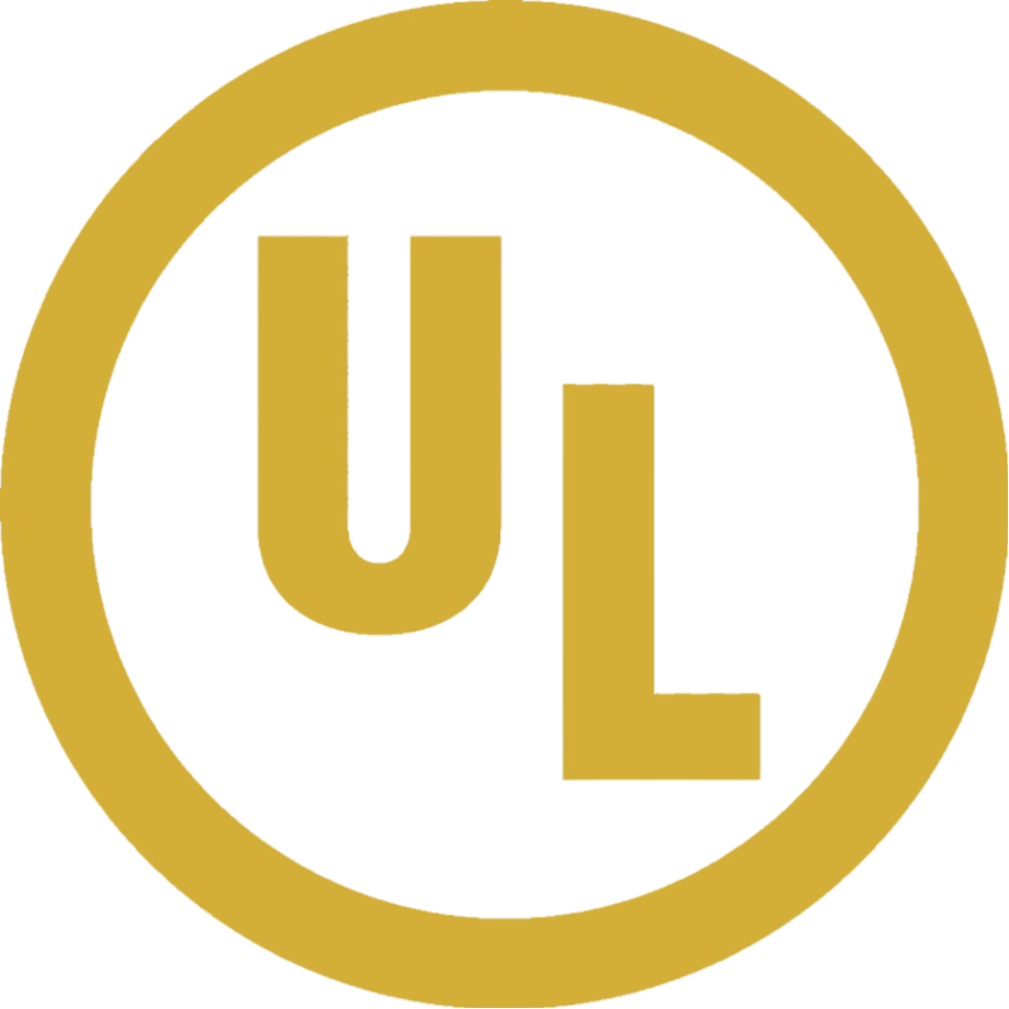 UL gold logo cutout